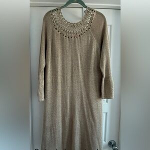 Lilly Pulitzer Gold Sweater Dress